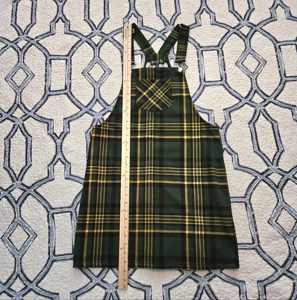 Jolie and Joy Tartan Plaid Pinafore Dress - Picture 7 of 10